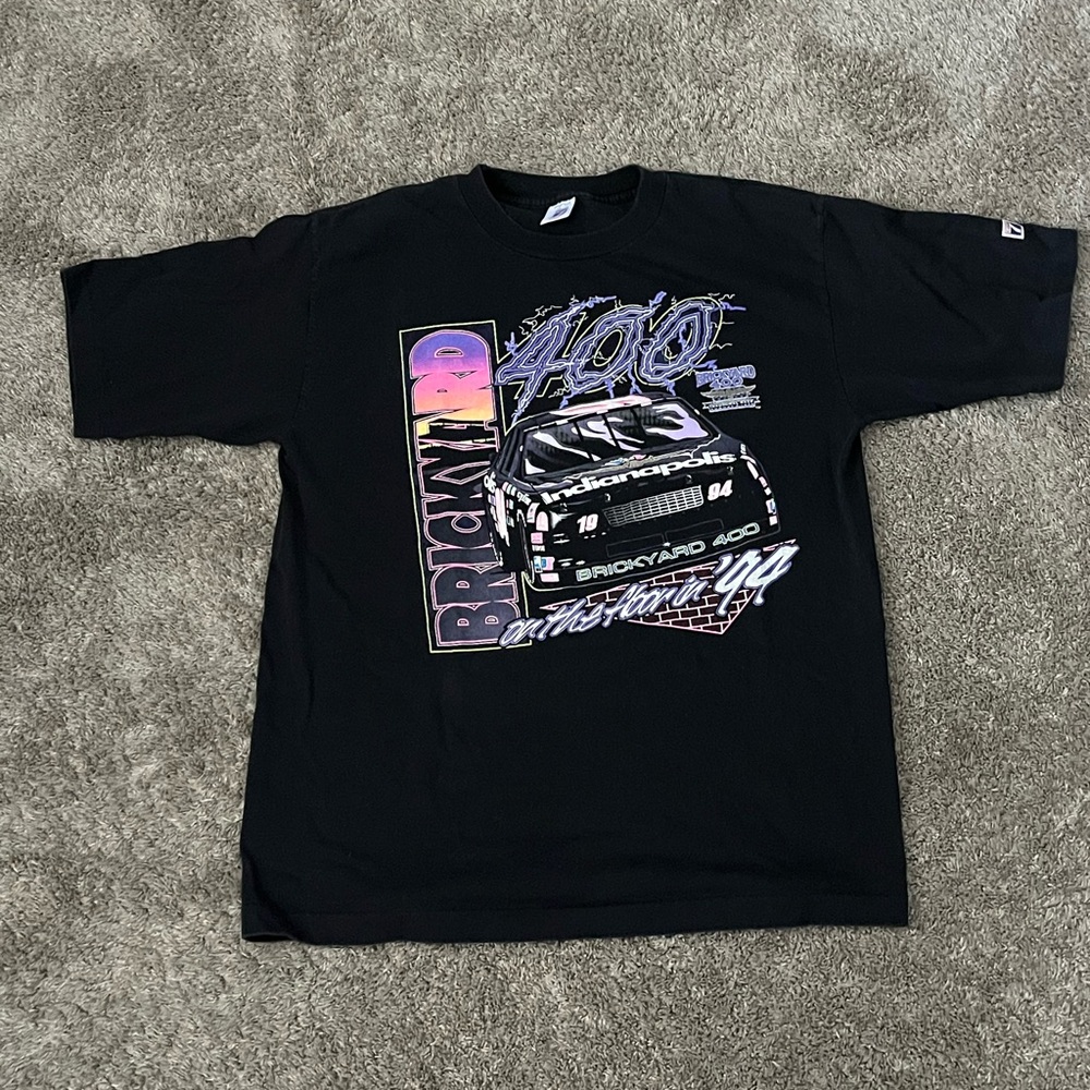 Vintage Nascar Brickyard 400 Shirt 1994 On The Floor In 94 Men XL
